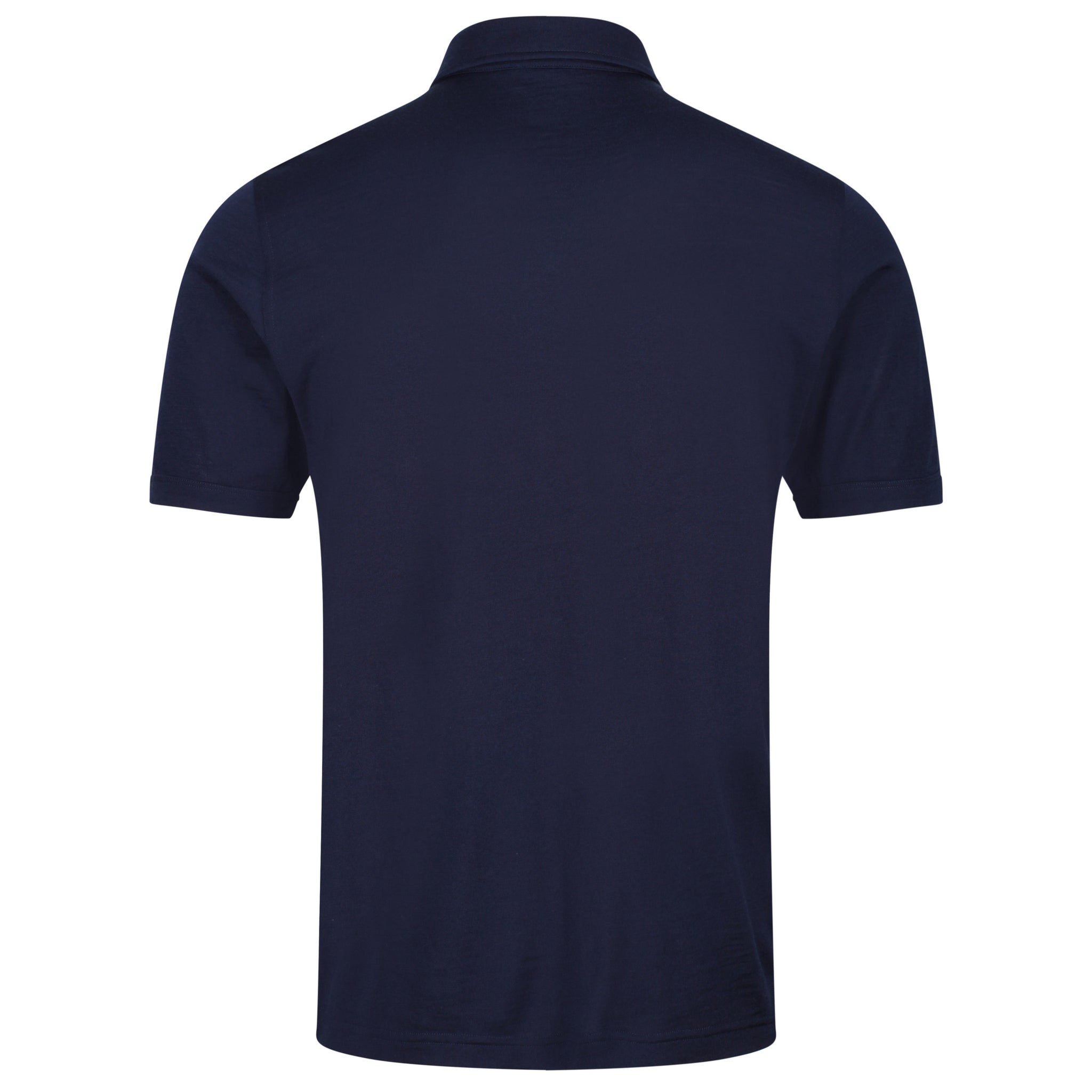26SS新品　ICEANDRE AB BLEACHED POLO [NAVY] POLOMerinoPolonavyFR3NDbackJPG